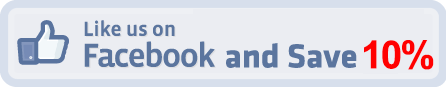 Save 10% when you like us on facebook!